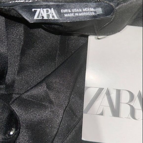 Zara Pink & Black Color block Strapless Maxi Dress(Size Large) - Picture 5 of 6